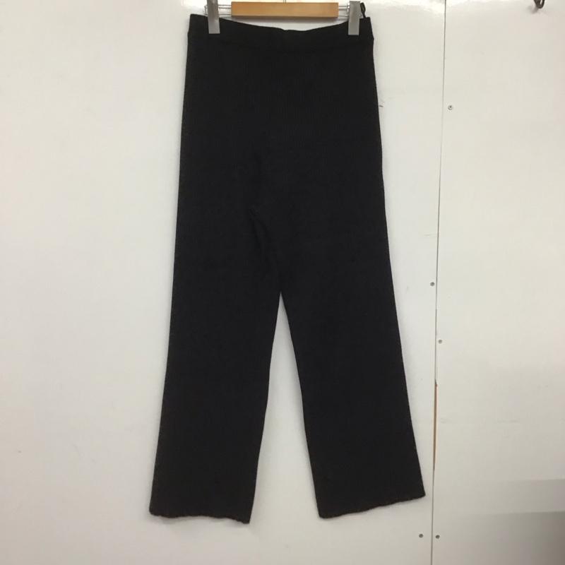 アメリカンホリック AMERICAN HOLIC ボトムス ボトムス ニットパンツ L 無地 黒 / ブラック /  レディース USED 古着 中古 10148728
