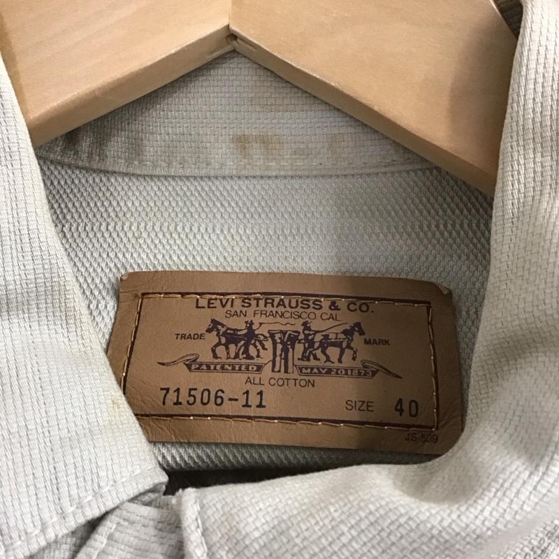 リーバイストラウスアンドコー Levi Strauss & co. ジャケット、上着 ジャンパー、ブルゾン カジュアルジャケット アウター カラージャケット 1st 94年 日本製 71506 40 ロゴ、文字 ベージュ / ベージュ /  メンズ USED 古着 中古 10148750