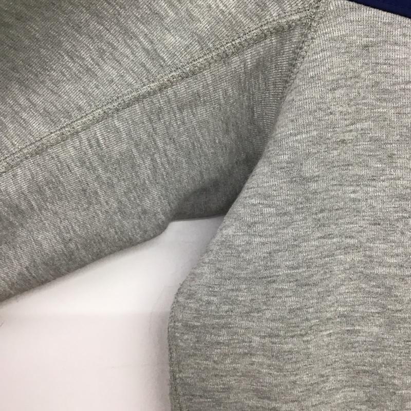 ナイキ NIKE パーカー 長袖 616758-063 ジップアップパーカー ジップアップジャケット L ロゴ、文字 青 / ブルー / X 灰 / グレー /  メンズ USED 古着 中古 10148753