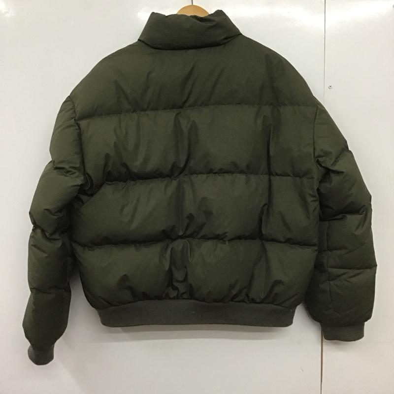 ポロバイラルフローレン Polo by RALPH LAUREN ジャケット、上着 ジャンパー、ブルゾン ジップアップダウンジャケット アウター L ロゴ、文字 カーキ / カーキ /  メンズ USED 古着 中古 10148757