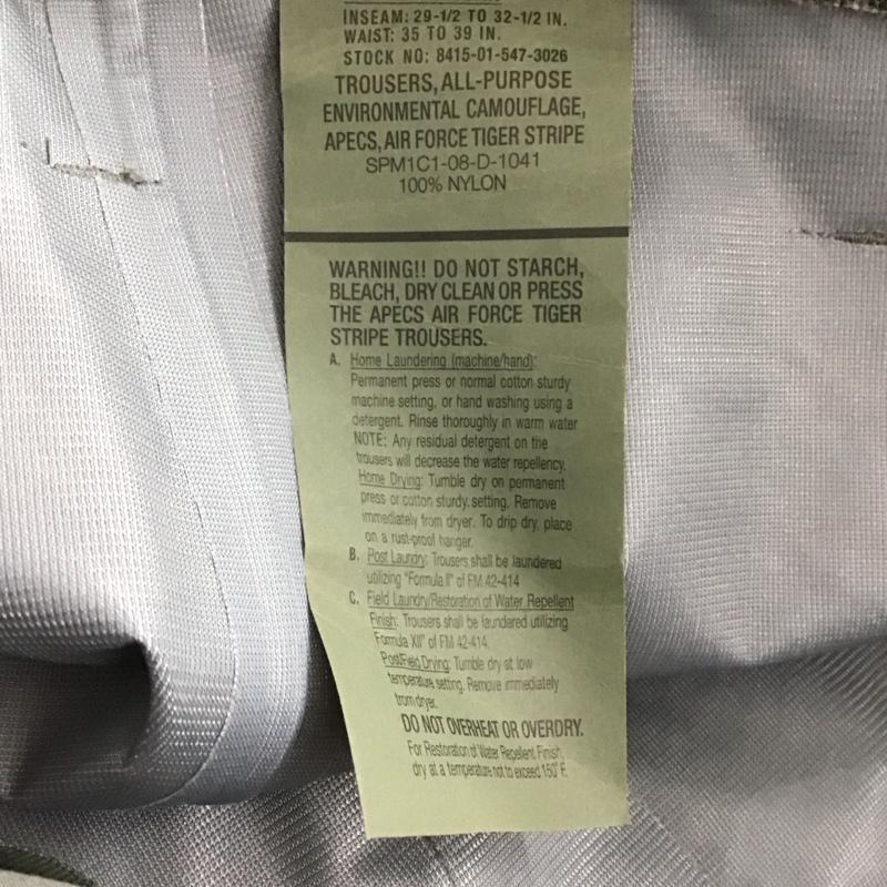 ミリタリー ミリタリー パンツ ワークパンツ、ペインターパンツ ミリタリーパンツ ワイドパンツ カジュアルパンツ 00s 米軍 apecs gore-tex L カモフラージュ柄・迷彩 マルチカラー / マルチカラー /  メンズ USED 古着 中古 10148761