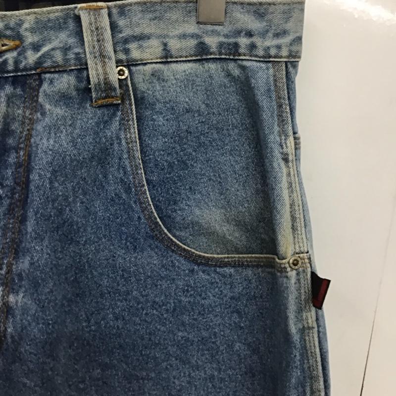 フブ FUBU パンツ デニム、ジーンズ デニムパンツ ワイドパンツ カジュアルパンツ 34インチ ロゴ、文字 インディゴ / インディゴ /  メンズ USED 古着 中古 10148765