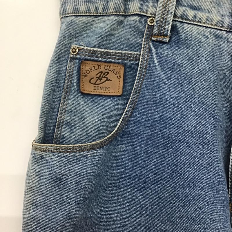フブ FUBU パンツ デニム、ジーンズ デニムパンツ ワイドパンツ カジュアルパンツ 34インチ ロゴ、文字 インディゴ / インディゴ /  メンズ USED 古着 中古 10148765
