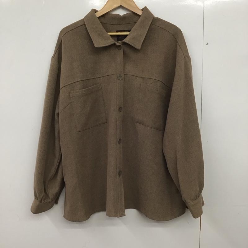 カスタネ Kastane ジャケット、上着 ジャケット、ブレザー 20SS-IN-10 CPOジャケット シャツジャケット FREE 無地 茶 / ブラウン /  レディース USED 古着 中古 10148766