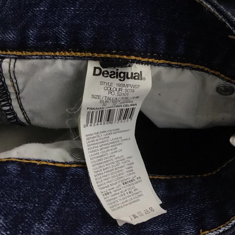デシグアル Desigual パンツ デニム、ジーンズ デニムパンツ スリムパンツ カジュアルパンツ 32インチ 無地 インディゴ / インディゴ / X 紺 / ネイビー /  メンズ USED 古着 中古 10148771