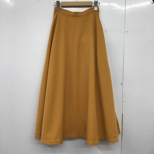 マウジー MOUSSY スカート ロングスカート 010BSA30-1300 TR CIRCULAR サーキュラーフレアマキシスカート 0 無地 黄 / イエロー /  レディース USED 古着 中古 10148776