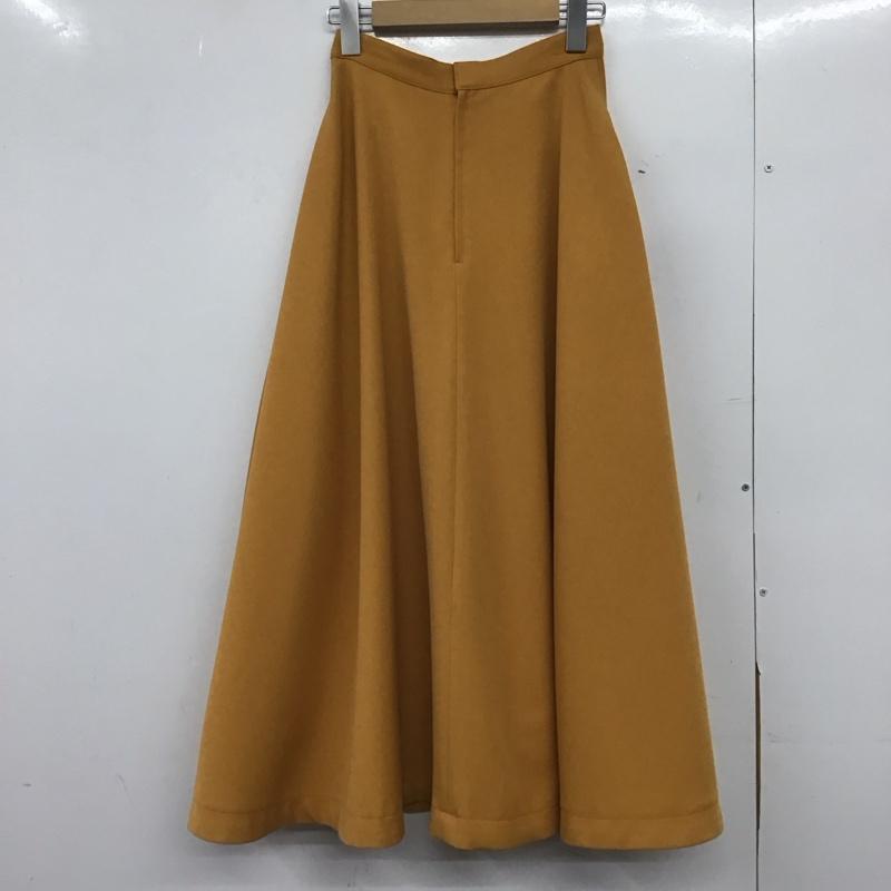 マウジー MOUSSY スカート ロングスカート 010BSA30-1300 TR CIRCULAR サーキュラーフレアマキシスカート 0 無地 黄 / イエロー /  レディース USED 古着 中古 10148776