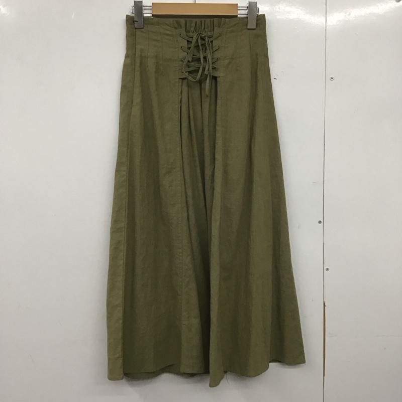 アルシーヴ archives スカート ロングスカート 無地 カーキ / カーキ /  レディース USED 古着 中古 10148779