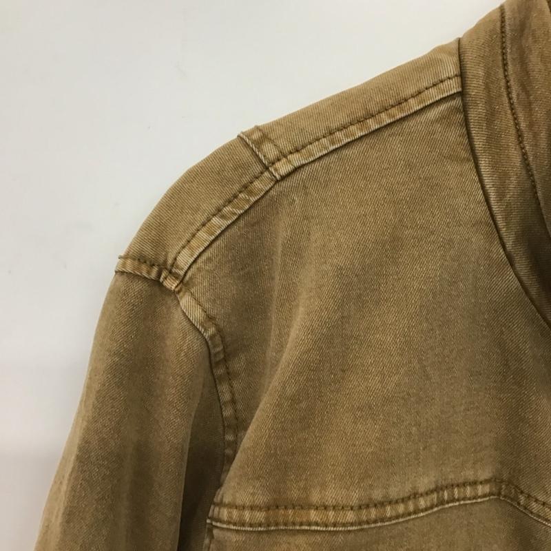 リーバイス Levi s ジャケット、上着 ジャンパー、ブルゾン ジップアップジャケット アウター スタンドカラージャケット L ロゴ、文字 茶 / ブラウン /  メンズ USED 古着 中古 10148782