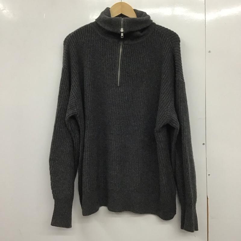 ミラオーウェン Mila Owen ニット、セーター 長袖 09WNT235402 23AW 衿付スキッパーニットプルオーバー セーター ONE SIZE 無地 灰 / グレー /  レディース USED 古着 中古 10148783