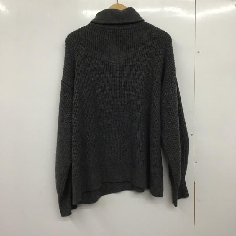 ミラオーウェン Mila Owen ニット、セーター 長袖 09WNT235402 23AW 衿付スキッパーニットプルオーバー セーター ONE SIZE 無地 灰 / グレー /  レディース USED 古着 中古 10148783