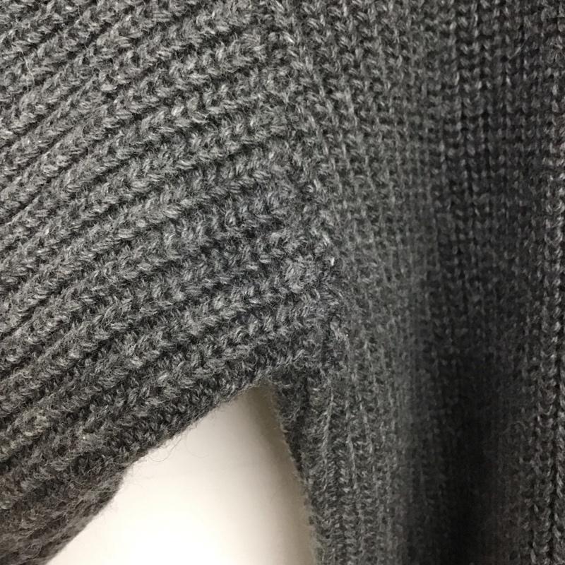 ミラオーウェン Mila Owen ニット、セーター 長袖 09WNT235402 23AW 衿付スキッパーニットプルオーバー セーター ONE SIZE 無地 灰 / グレー /  レディース USED 古着 中古 10148783