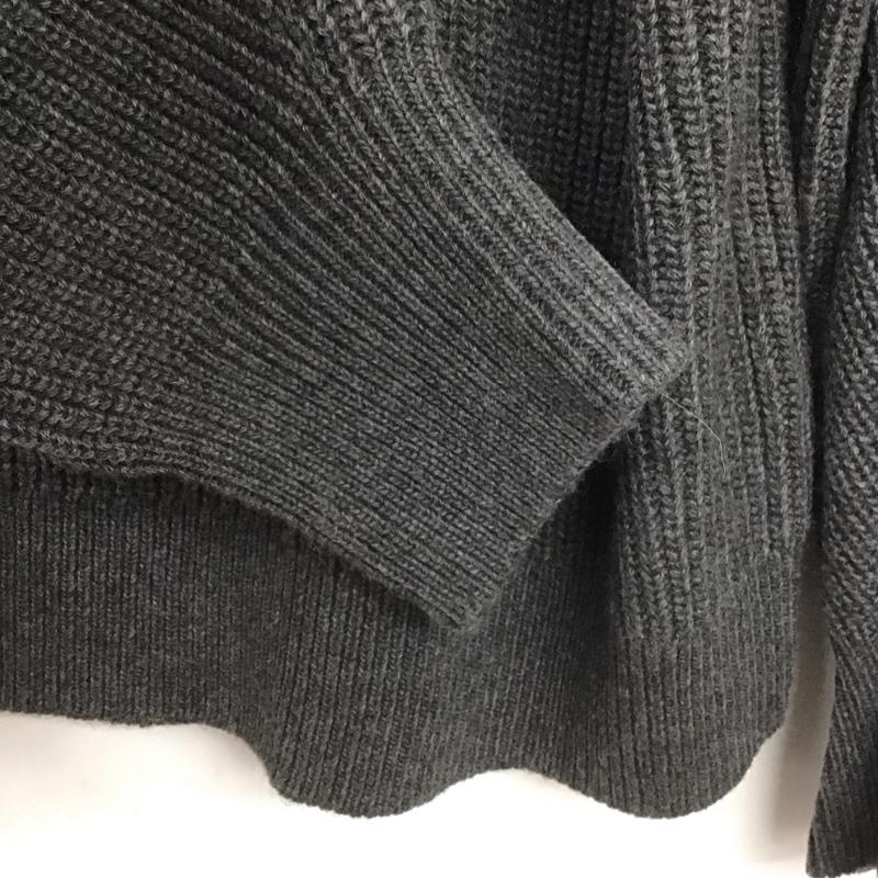 ミラオーウェン Mila Owen ニット、セーター 長袖 09WNT235402 23AW 衿付スキッパーニットプルオーバー セーター ONE SIZE 無地 灰 / グレー /  レディース USED 古着 中古 10148783
