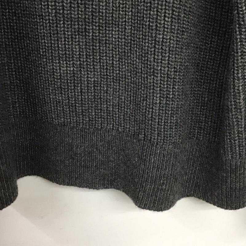 ミラオーウェン Mila Owen ニット、セーター 長袖 09WNT235402 23AW 衿付スキッパーニットプルオーバー セーター ONE SIZE 無地 灰 / グレー /  レディース USED 古着 中古 10148783