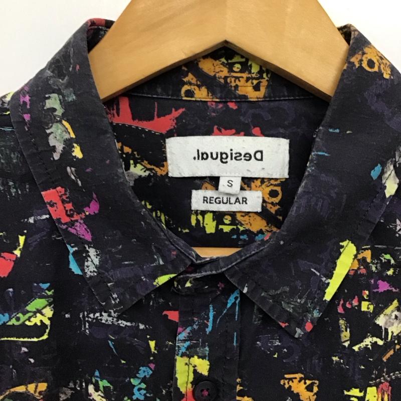 デシグアル Desigual シャツ、ブラウス 長袖 長袖シャツ チェックシャツ カラーシャツ S プリント マルチカラー / マルチカラー /  メンズ USED 古着 中古 10148788