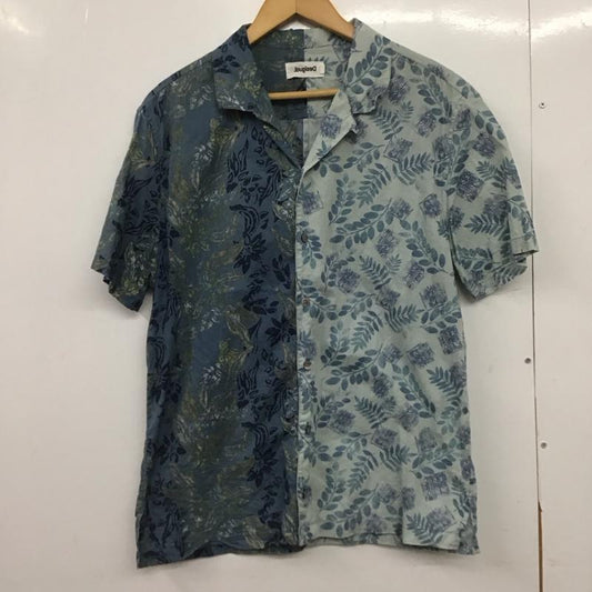 デシグアル Desigual シャツ、ブラウス 半袖 半袖シャツ プリントシャツ カラーシャツ S プリント 水色 / ライトブルー /  メンズ USED 古着 中古 10148790