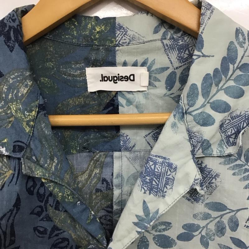 デシグアル Desigual シャツ、ブラウス 半袖 半袖シャツ プリントシャツ カラーシャツ S プリント 水色 / ライトブルー /  メンズ USED 古着 中古 10148790