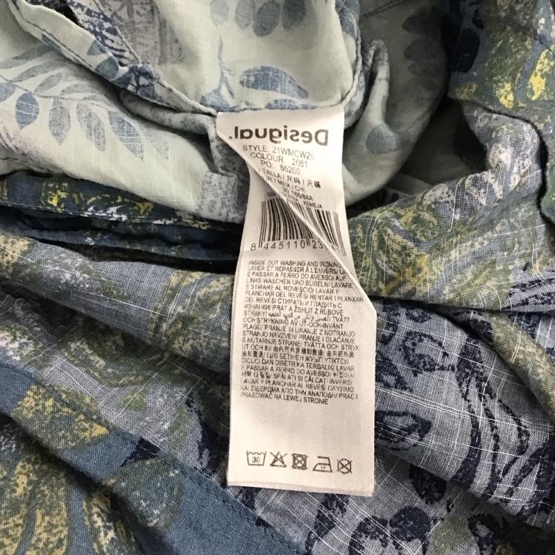 デシグアル Desigual シャツ、ブラウス 半袖 半袖シャツ プリントシャツ カラーシャツ S プリント 水色 / ライトブルー /  メンズ USED 古着 中古 10148790