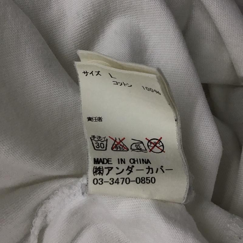 アンダーカバー UNDERCOVER Tシャツ 半袖 半袖カットソー プリントTシャツ クルーネックカットソー L プリント 白 / ホワイト /  メンズ USED 古着 中古 10148794