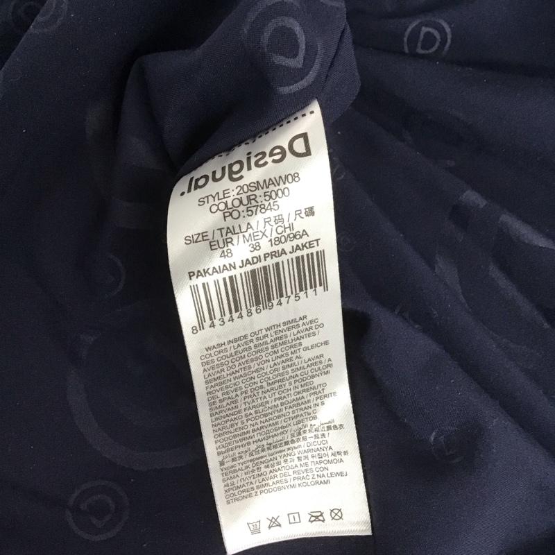 デシグアル Desigual ジャケット、上着 ジャケット、ブレザー 20smaw08 ブレザー カジュアルジャケット 48 無地 青 / ブルー /  メンズ USED 古着 中古 10148799