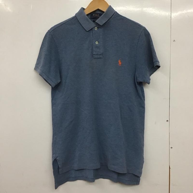 ポロラルフローレン POLO RALPH LAUREN ポロシャツ 半袖 半袖ポロシャツ カラーシャツ 半袖カットソー S ロゴ、文字 青 / ブルー /  メンズ USED 古着 中古 10148801
