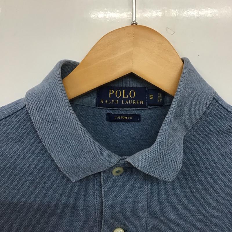 ポロラルフローレン POLO RALPH LAUREN ポロシャツ 半袖 半袖ポロシャツ カラーシャツ 半袖カットソー S ロゴ、文字 青 / ブルー /  メンズ USED 古着 中古 10148801