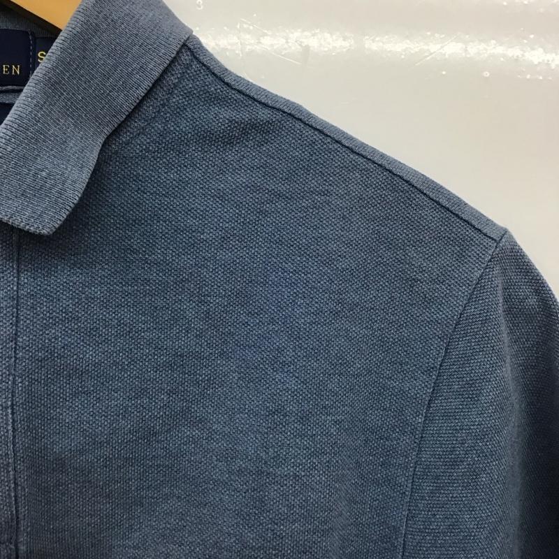 ポロラルフローレン POLO RALPH LAUREN ポロシャツ 半袖 半袖ポロシャツ カラーシャツ 半袖カットソー S ロゴ、文字 青 / ブルー /  メンズ USED 古着 中古 10148801