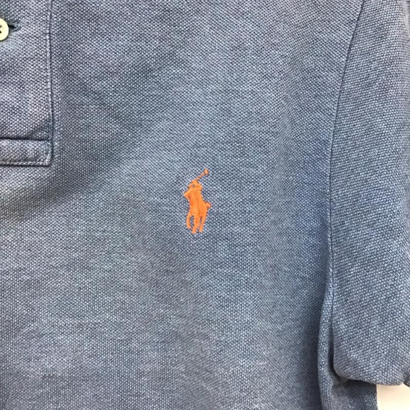 ポロラルフローレン POLO RALPH LAUREN ポロシャツ 半袖 半袖ポロシャツ カラーシャツ 半袖カットソー S ロゴ、文字 青 / ブルー /  メンズ USED 古着 中古 10148801