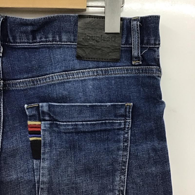 デシグアル Desigual パンツ デニム、ジーンズ デニムパンツ スリムパンツ カジュアルパンツ ストレッチパンツ 32インチ プリント インディゴ / インディゴ /  メンズ USED 古着 中古 10148808