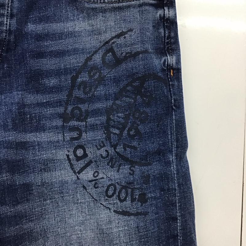 デシグアル Desigual パンツ デニム、ジーンズ デニムパンツ スリムパンツ カジュアルパンツ ストレッチパンツ 32インチ プリント インディゴ / インディゴ /  メンズ USED 古着 中古 10148808