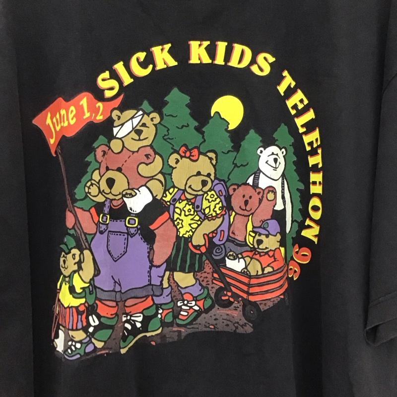 古着 USED Tシャツ 半袖 半袖カットソー プリントTシャツ クルーネックカットソー 古着 XL プリント ダークグレー / ダークグレー /  メンズ USED 古着 中古 10148812