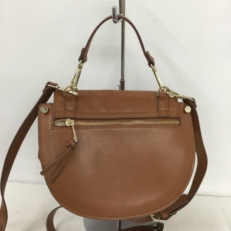 ザラウーマン ZARA WOMAN ショルダーバッグ ショルダーバッグ ハンドバッグ 2WAY 無地 茶 / ブラウン /  レディース USED 古着 中古 10148813