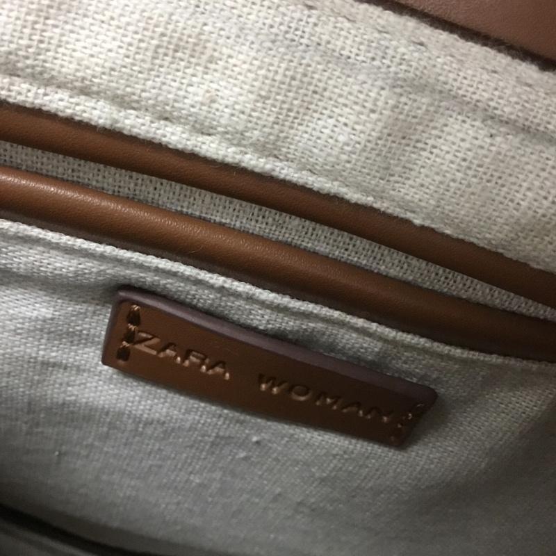ザラウーマン ZARA WOMAN ショルダーバッグ ショルダーバッグ ハンドバッグ 2WAY 無地 茶 / ブラウン /  レディース USED 古着 中古 10148813