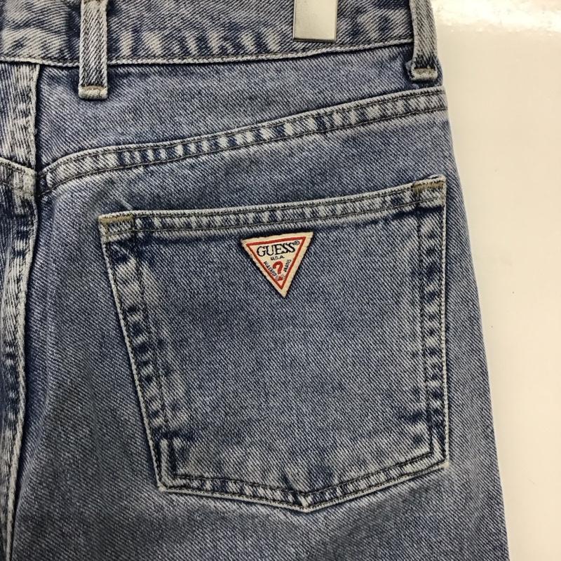ゲス Guess パンツ デニム、ジーンズ デニムパンツ スリムパンツ カジュアルパンツ 31インチ ロゴ、文字 インディゴ / インディゴ /  メンズ USED 古着 中古 10148820