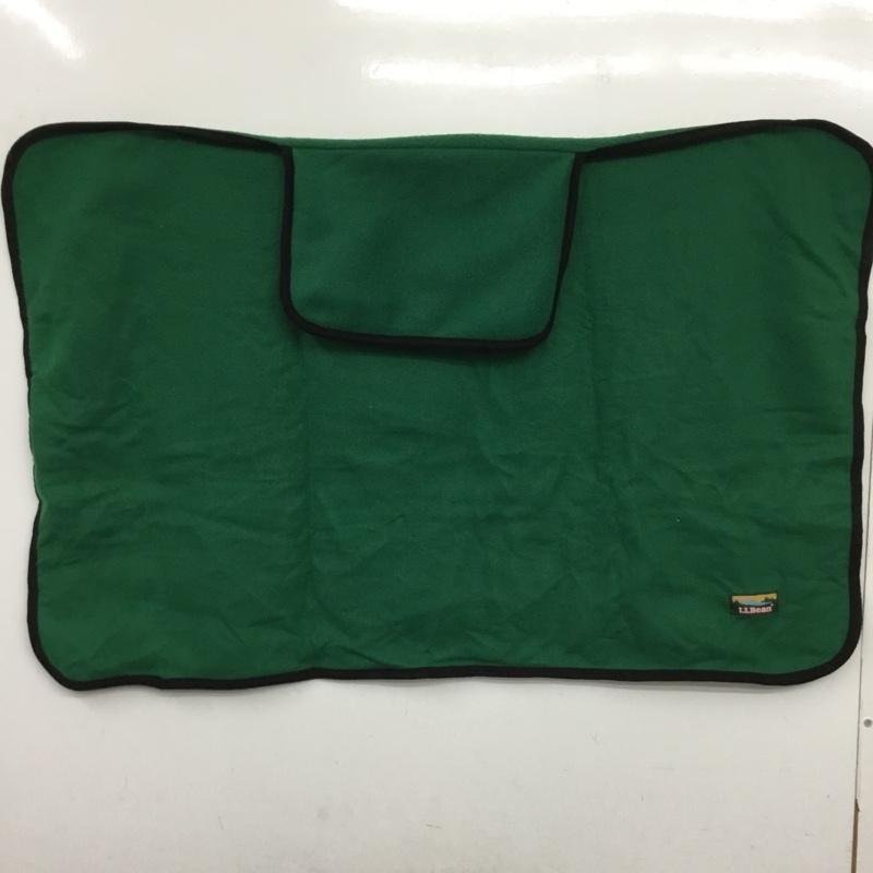 エルエルビーン L.L.Bean ファッション小物 ファッション小物 ひざ掛け 折りたたみ ブランケット ロゴ、文字 緑 / グリーン /  メンズ USED 古着 中古 10148823