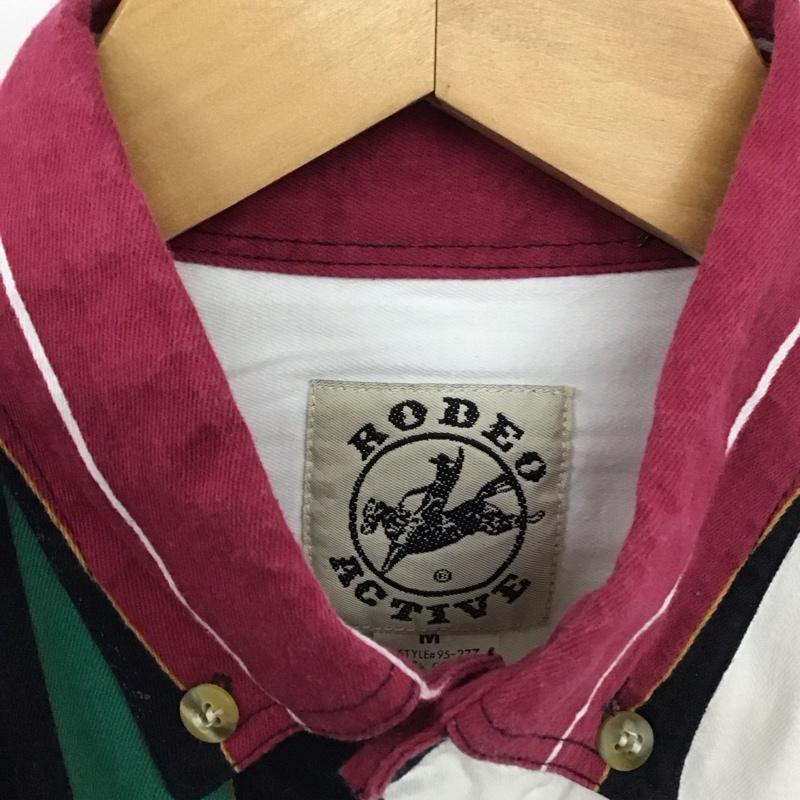 古着 USED シャツ、ブラウス 長袖 長袖シャツ ストライプシャツ カラーシャツ 刺繍シャツ 古着 M ストライプ マルチカラー / マルチカラー /  メンズ USED 古着 中古 10148828