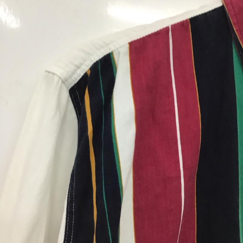古着 USED シャツ、ブラウス 長袖 長袖シャツ ストライプシャツ カラーシャツ 刺繍シャツ 古着 M ストライプ マルチカラー / マルチカラー /  メンズ USED 古着 中古 10148828