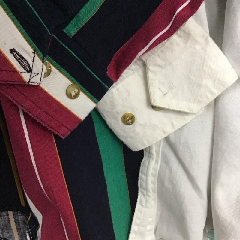 古着 USED シャツ、ブラウス 長袖 長袖シャツ ストライプシャツ カラーシャツ 刺繍シャツ 古着 M ストライプ マルチカラー / マルチカラー /  メンズ USED 古着 中古 10148828
