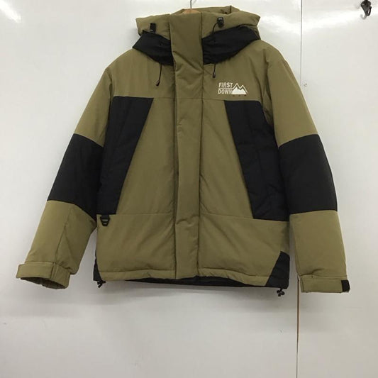 ファーストダウン FIRST DOWN ジャケット、上着 ダウンジャケット 204-3501 ダウンジャケット アウター M ロゴ、文字 黒 / ブラック / X カーキ / カーキ /  メンズ USED 古着 中古 10148831