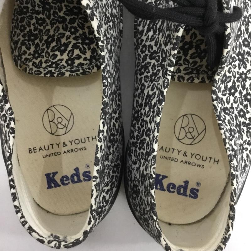 ケッズ Keds スニーカー スニーカー BEAUTY＆YOUTH別注 26.5cm 26.5cm 総柄 白 / ホワイト / X 黒 / ブラック /  メンズ USED 古着 中古 10148835