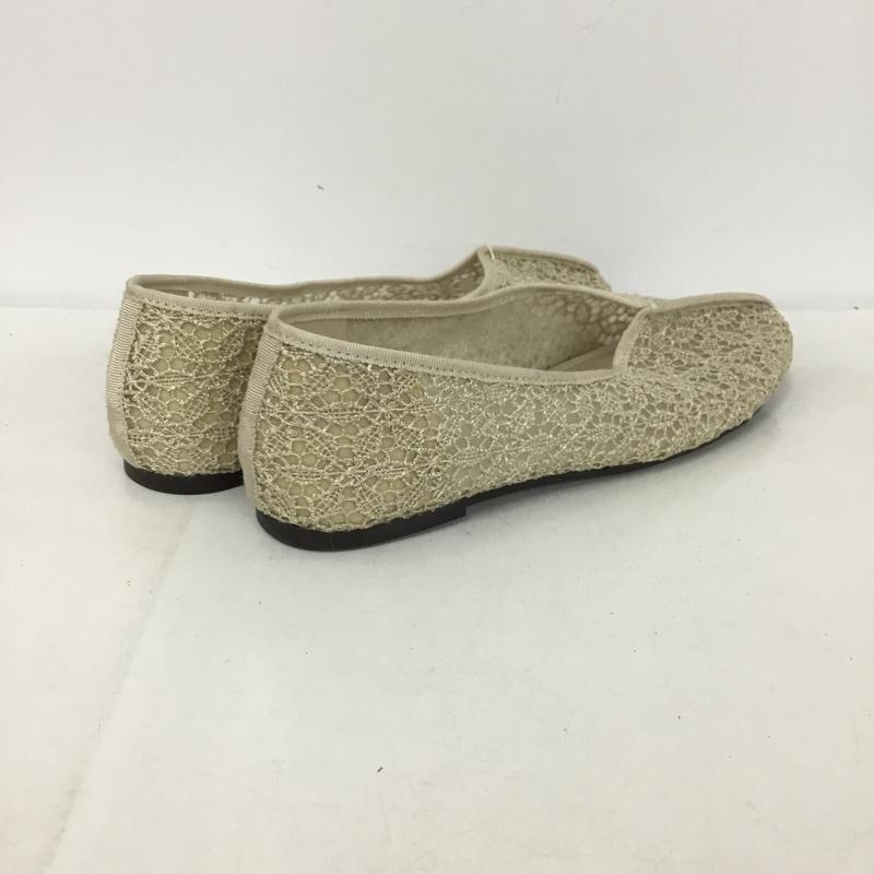 スタディオクリップ studio CLIP パンプス パンプス Little things フラットパンプス レース M レース柄 アイボリー / アイボリー /  レディース USED 古着 中古 10148836