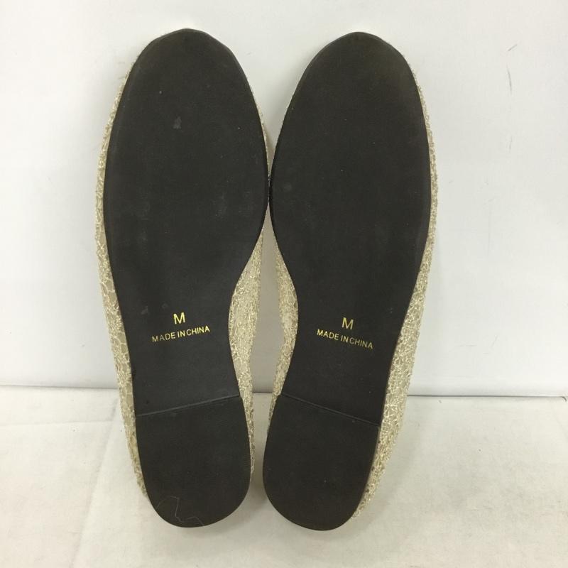スタディオクリップ studio CLIP パンプス パンプス Little things フラットパンプス レース M レース柄 アイボリー / アイボリー /  レディース USED 古着 中古 10148836