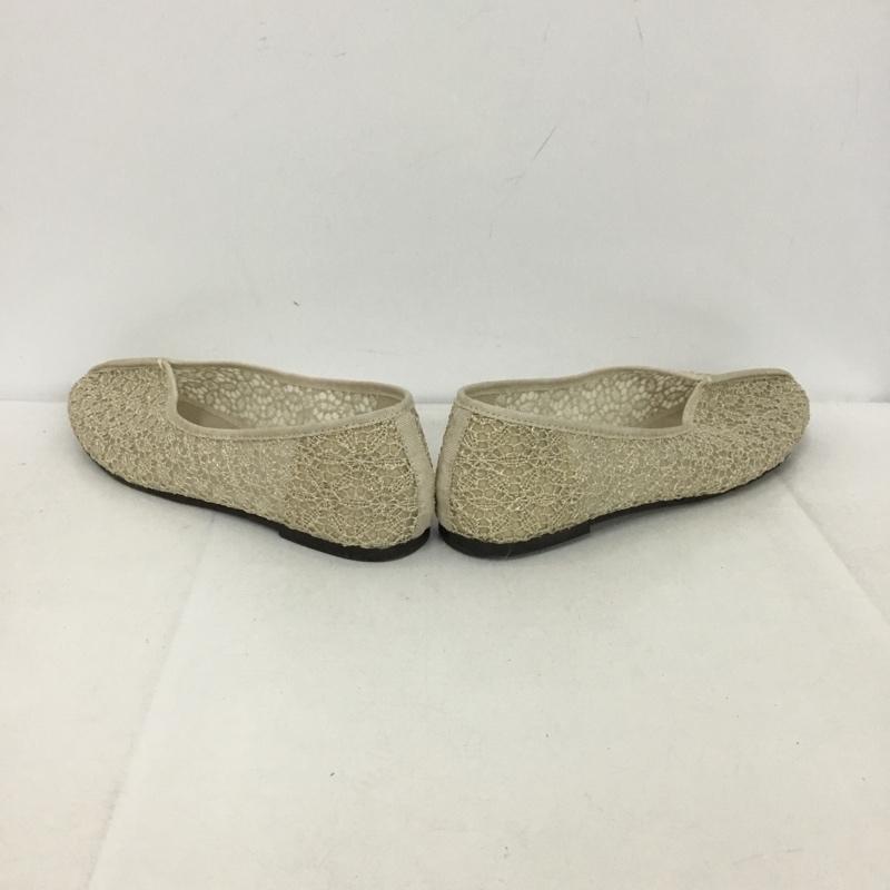 スタディオクリップ studio CLIP パンプス パンプス Little things フラットパンプス レース M レース柄 アイボリー / アイボリー /  レディース USED 古着 中古 10148836