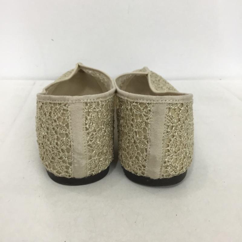 スタディオクリップ studio CLIP パンプス パンプス Little things フラットパンプス レース M レース柄 アイボリー / アイボリー /  レディース USED 古着 中古 10148836