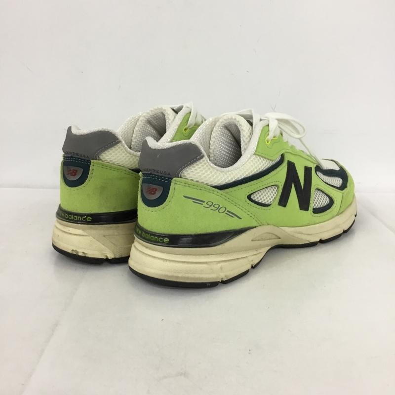 ニューバランス New Balance スニーカー スニーカー U990NB4 USA製 27cm 27.0cm ロゴ、文字 白 / ホワイト / X 黒 / ブラック / X 薄緑 / ライトグリーン /  メンズ USED 古着 中古 10148837