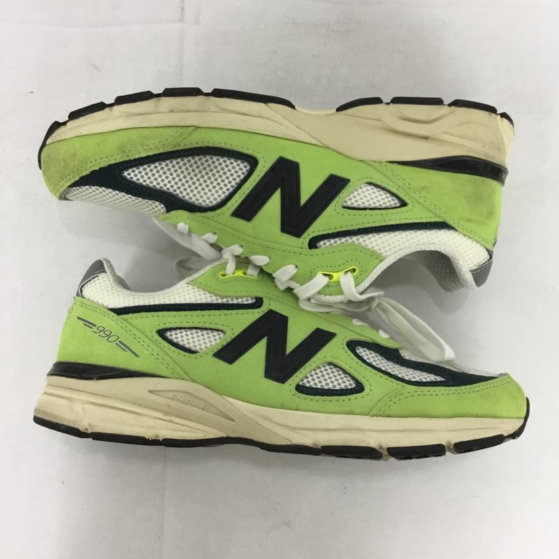 ニューバランス New Balance スニーカー スニーカー U990NB4 USA製 27cm 27.0cm ロゴ、文字 白 / ホワイト / X 黒 / ブラック / X 薄緑 / ライトグリーン /  メンズ USED 古着 中古 10148837