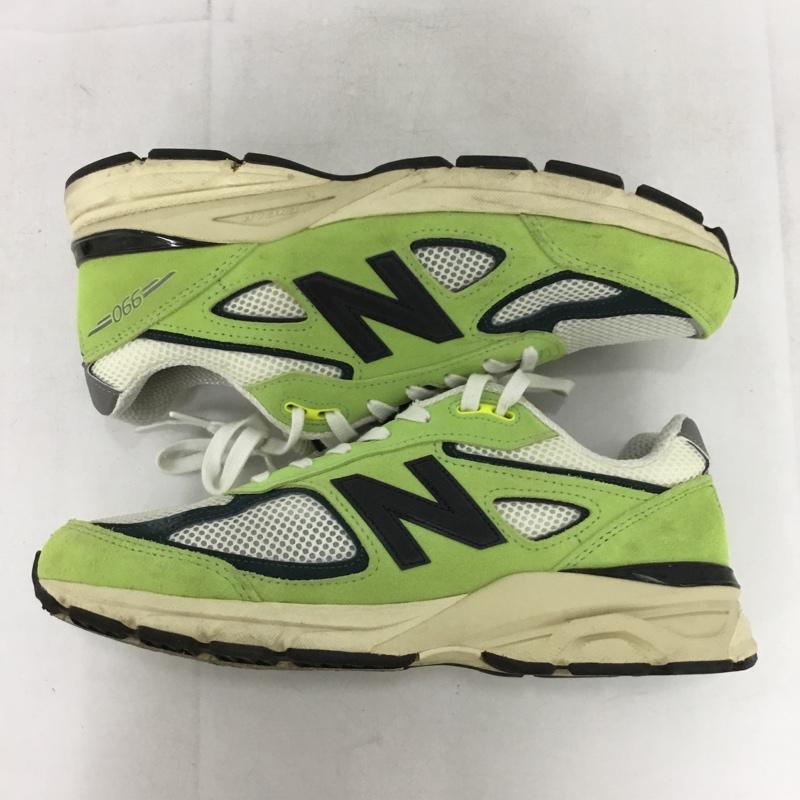 ニューバランス New Balance スニーカー スニーカー U990NB4 USA製 27cm 27.0cm ロゴ、文字 白 / ホワイト / X 黒 / ブラック / X 薄緑 / ライトグリーン /  メンズ USED 古着 中古 10148837