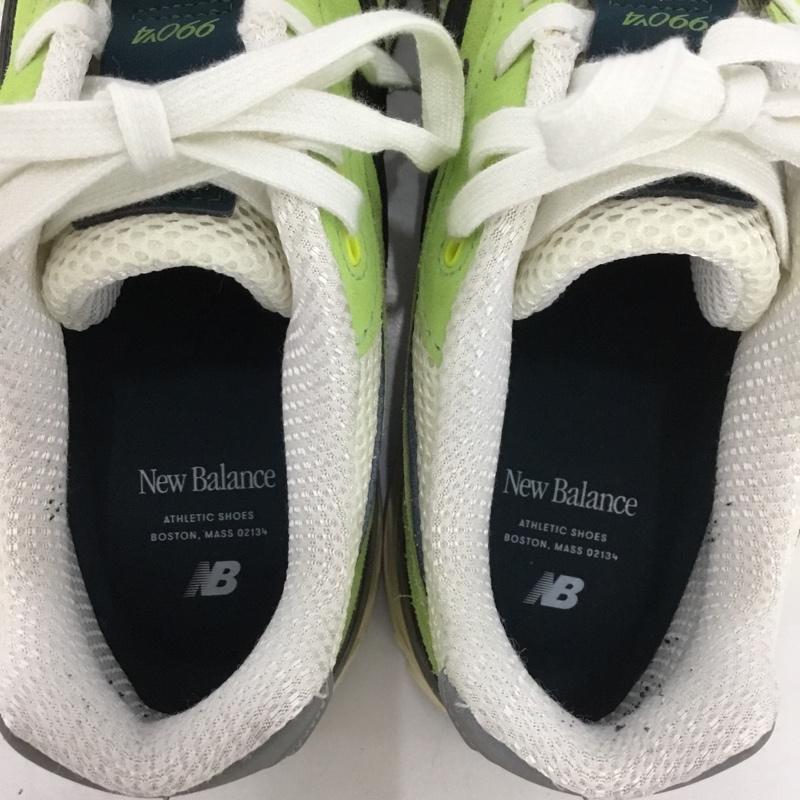 ニューバランス New Balance スニーカー スニーカー U990NB4 USA製 27cm 27.0cm ロゴ、文字 白 / ホワイト / X 黒 / ブラック / X 薄緑 / ライトグリーン /  メンズ USED 古着 中古 10148837