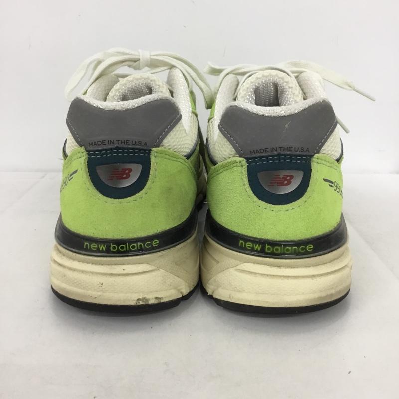 ニューバランス New Balance スニーカー スニーカー U990NB4 USA製 27cm 27.0cm ロゴ、文字 白 / ホワイト / X 黒 / ブラック / X 薄緑 / ライトグリーン /  メンズ USED 古着 中古 10148837