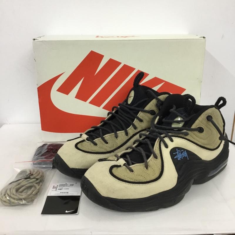 ナイキ NIKE スニーカー スニーカー DX6934-200 AIR PENNY 2 SP STUSSY 30cm 箱有 30.0cm ロゴ、文字 ベージュ / ベージュ / X 黒 / ブラック / X 青 / ブルー /  メンズ USED 古着 中古 10148843